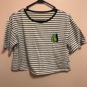 striped avocado shirt